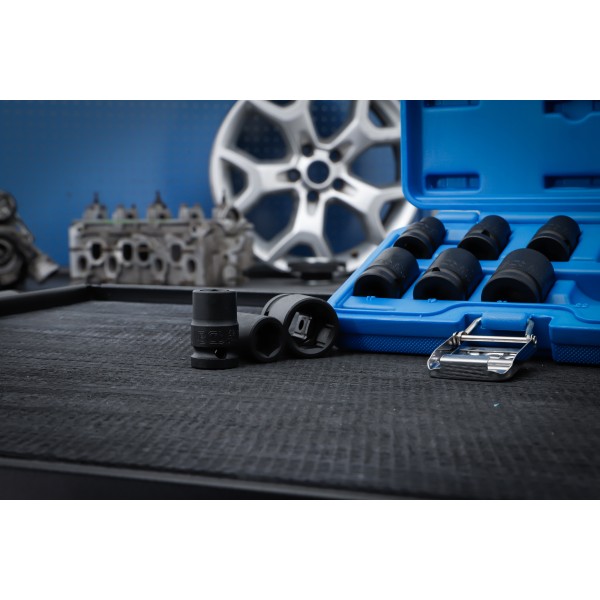 BGS Technic Impact Socket Set, Hexagon | 12.5 mm (1/2 BGS Technic Impact Socket Set, Hexagon | 12.5 mm (1/2