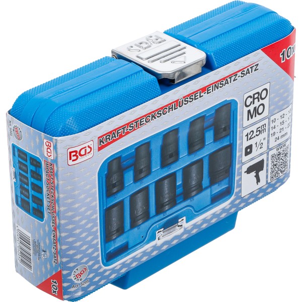 BGS Technic Impact Socket Set, Hexagon | 12.5 mm (1/2 BGS Technic Impact Socket Set, Hexagon | 12.5 mm (1/2