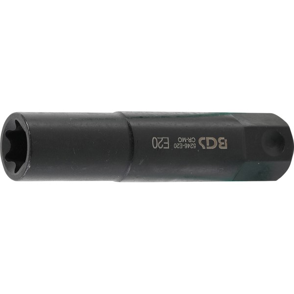 BGS Technic Socket, E-Type, extra long | 22 mm Drive | E20 BGS Technic Socket, E-Type, extra long | 22 mm Drive | E20