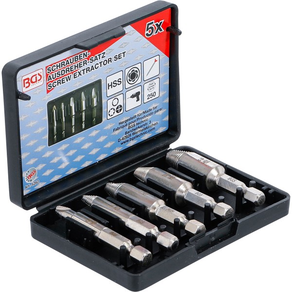 BGS Technic Screw Extractor Set | 5 pcs. BGS Technic Screw Extractor Set | 5 pcs.