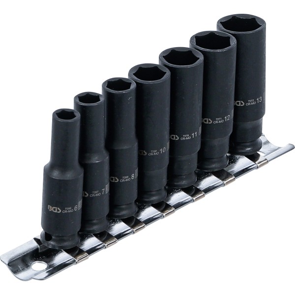 BGS Technic Impact Socket Set, Hexagon, deep | 6.3 mm (1/4 BGS Technic Impact Socket Set, Hexagon, deep | 6.3 mm (1/4