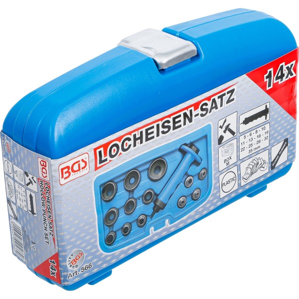 BGS Technic Hole Punches Set | 5 - 35 mm | 14 pcs. BGS Technic Hole Punches Set | 5 - 35 mm | 14 pcs.