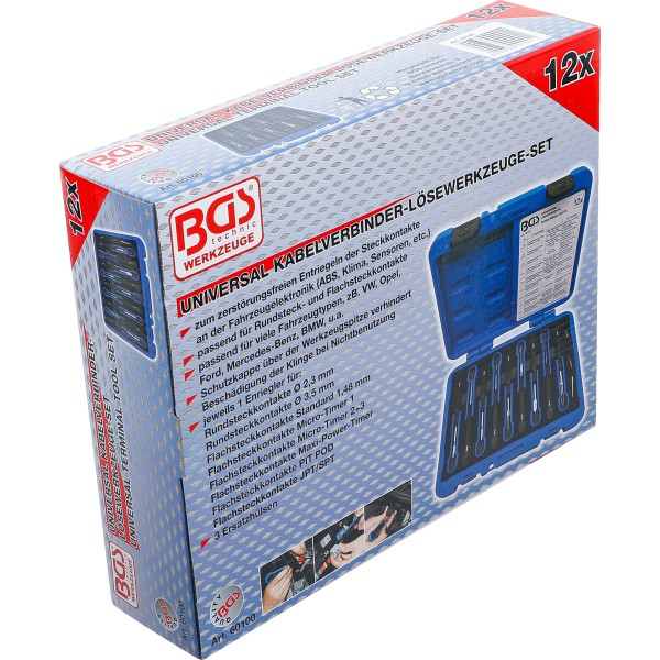 BGS Technic Cable Splice Release Tool Set | universal | 12 pcs. BGS Technic Cable Splice Release Tool Set | universal | 12 pcs.