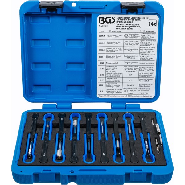 BGS Technic Terminal Tool Set | for MAN, Volvo | 14 pcs. BGS Technic Terminal Tool Set | for MAN, Volvo | 14 pcs.