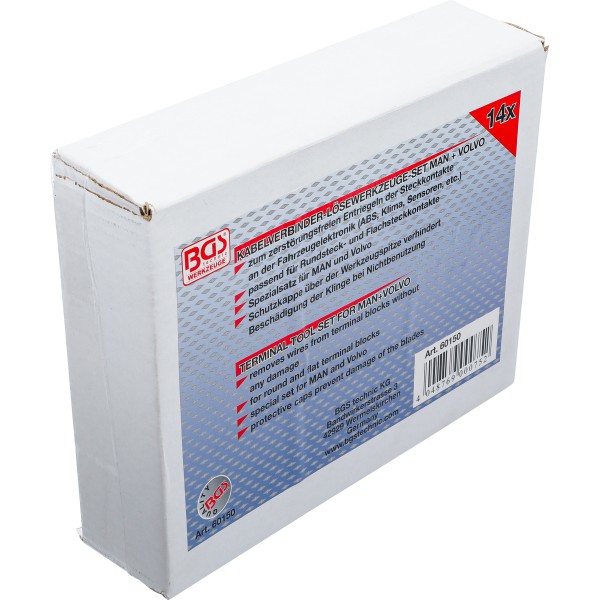 BGS Technic Terminal Tool Set | for MAN, Volvo | 14 pcs. BGS Technic Terminal Tool Set | for MAN, Volvo | 14 pcs.