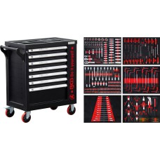 BGS Technic Workshop Trolley | 7 Drawers | 1 Side Door | with 250 Tools
