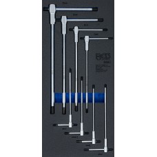 BGS Technic Tool Tray 1/3: Screwdriver Set with Sliding T-Handle | internal Hexagon | 2 - 10 mm | 8 pcs.