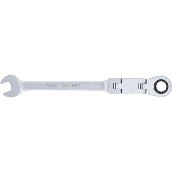 BGS Technic Double-Joint Ratchet Combination Wrench | adjustable | 12 mm BGS Technic Double-Joint Ratchet Combination Wrench | adjustable | 12 mm