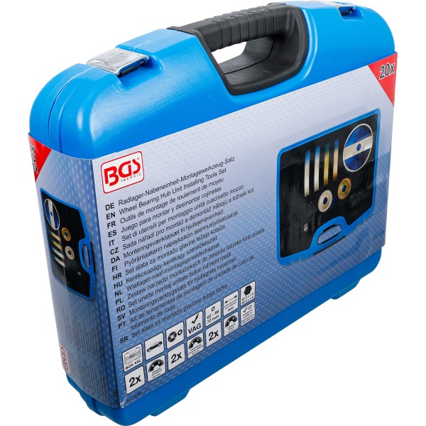 BGS Technic Wheel Bearing Hub Unit Installing Tools Set | for VAG | Bearing unit Ø 62, 66, 72 mm BGS Technic Wheel Bearing Hub Unit Installing Tools Set | for VAG | Bearing unit Ø 62, 66, 72 mm