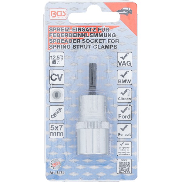 BGS Technic Spreader Socket for Spring Strut Clamps | 12.5 mm (1/2 BGS Technic Spreader Socket for Spring Strut Clamps | 12.5 mm (1/2