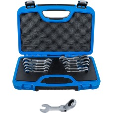 BGS Technic Ratchet Combination Wrench Set | short | adjustable | 8 - 19 mm | 12 pcs.
