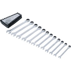 BGS Technic Ratchet Combination Wrench Set | 8 - 19 mm | 12 pcs.