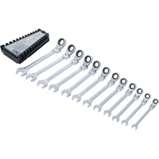 BGS Technic Ratchet Combination Wrench Set | adjustable | 8 - 19 mm | 12 pcs.