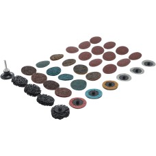 BGS Technic Grinding Wheels / Sanding Pad Set | &Oslash;  50 mm | 35 pcs.