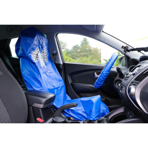 BGS Technic Protective seat and steering wheel cover | universal | imitation leather BGS Technic Protective seat and steering wheel cover | universal | imitation leather