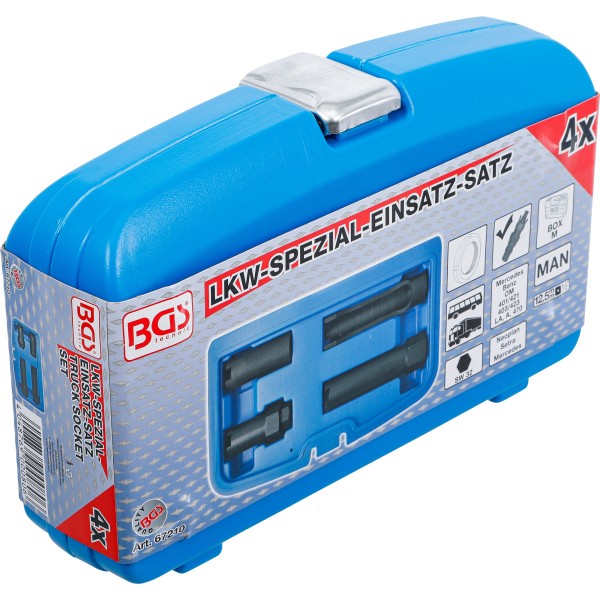 BGS Technic Groove Nut Socket | external tooth | for Trucks | 4 pcs. BGS Technic Groove Nut Socket | external tooth | for Trucks | 4 pcs.