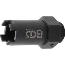 BGS Technic Special Socket for Nozzle Block | 32 mm Drive | for Mercedes-Benz, Neoplan, Setra