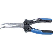 BGS Technic Bent Nose Pliers | with Cutting Edge | 200 mm