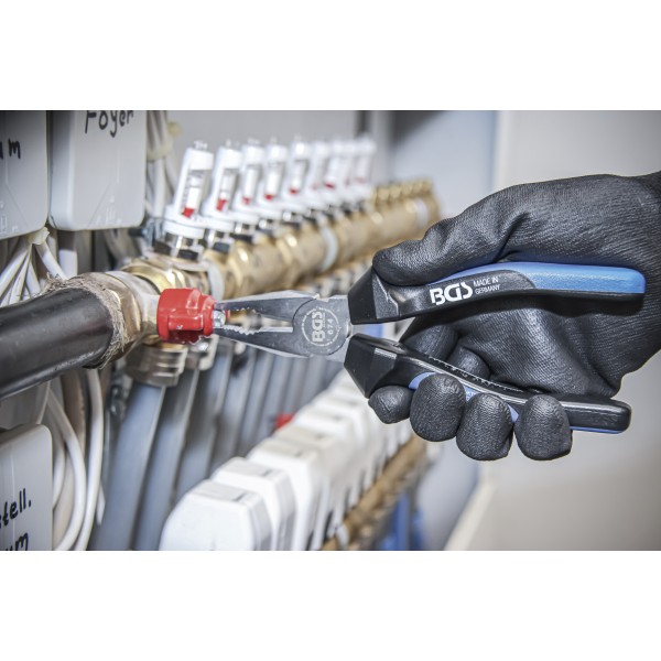 BGS Technic Combination Pliers | with Facet and Cutting Edge | 180 mm BGS Technic Combination Pliers | with Facet and Cutting Edge | 180 mm