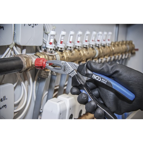 BGS Technic Heavy Duty Combination Pliers | with cutting Edge | Evo Plus | 190 mm BGS Technic Heavy Duty Combination Pliers | with cutting Edge | Evo Plus | 190 mm