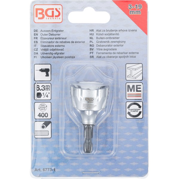 BGS Technic Outer Deburrer | for ~ 3 - 19 mm BGS Technic Outer Deburrer | for ~ 3 - 19 mm