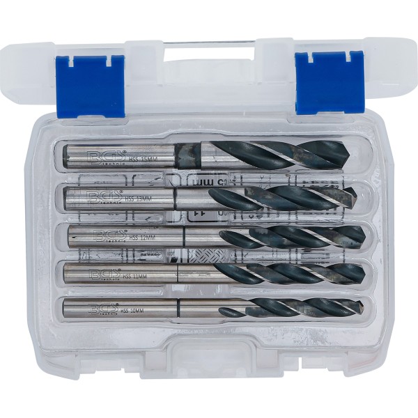 BGS Technic HSS Drill Set | 10 - 11 - 12 - 13 - 15 mm | 5 pcs. BGS Technic HSS Drill Set | 10 - 11 - 12 - 13 - 15 mm | 5 pcs.
