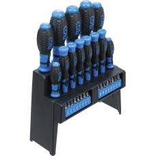 BGS Technic Screwdriver Set | with Bit Assortment | in a Plastic Stand | 29 pcs.