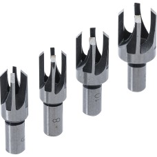BGS Technic Pin Drill Set | 6 - 8 - 10 - 13 mm | 4 pcs.