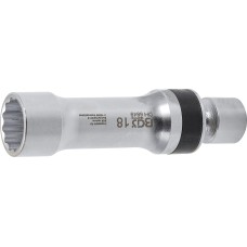 BGS Technic Spark Plug Socket, 12-point, with Retaining Spring | 10 mm (3/8