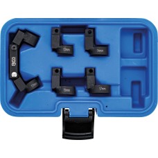 BGS Technic Pipe Line Wrench Set | flexible | 5 changeable heads | 10 mm (3/8