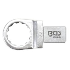 BGS Technic Push Fit Ring Spanner | 22 mm | Square Size 14 x 18 mm