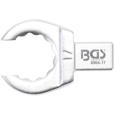 BGS Technic Push Fit Ring Spanner | open Type | 17 mm | Square Size 9 x 12 mm