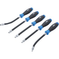 BGS Technic Flexible Socket Driver Set | E-type E4 - E8 | Blade Length 150 mm | 5 pcs.