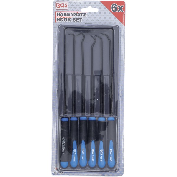 BGS Technic Hook Set | extra long | 245 mm | 6 pcs. BGS Technic Hook Set | extra long | 245 mm | 6 pcs.
