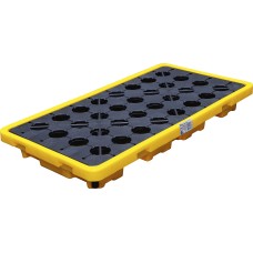 BGS Technic Oil Drip Pan | with open mesh flooring | for 2 x 200-l drums BGS Technic Oil Drip Pan | with open mesh flooring | for 2 x 200-l drums