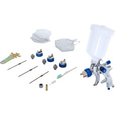 BGS Technic Air Paint Spray Gun | with 3 Spray Nozzles | 1.4 - 1.7 - 2.0 mm