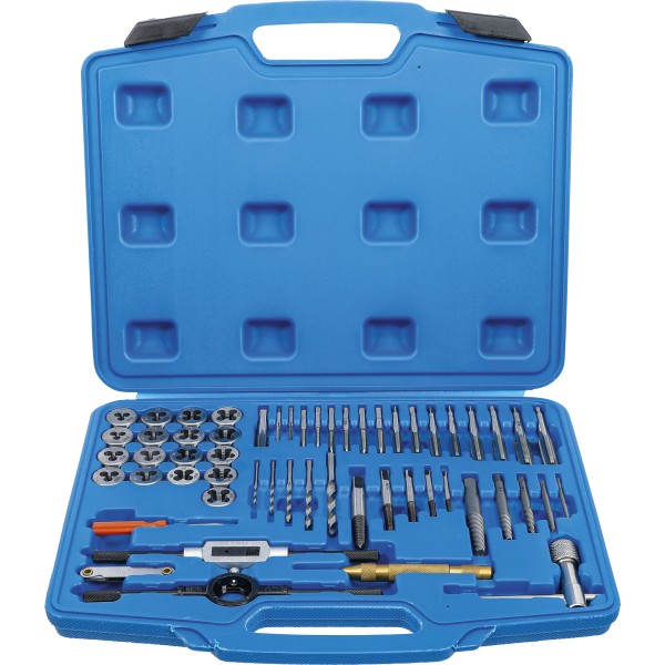 BGS Technic Tap and Die Set | M3 - M12 | 56 pcs. BGS Technic Tap and Die Set | M3 - M12 | 56 pcs.