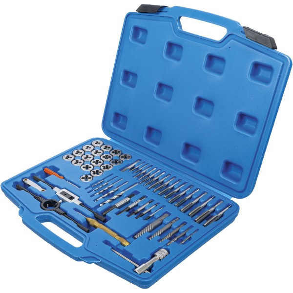 BGS Technic Tap and Die Set | M3 - M12 | 56 pcs. BGS Technic Tap and Die Set | M3 - M12 | 56 pcs.
