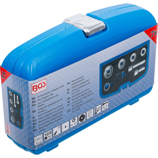 BGS Technic Die Adaptor Set | for Wheel Studs | 7 pcs. BGS Technic Die Adaptor Set | for Wheel Studs | 7 pcs.