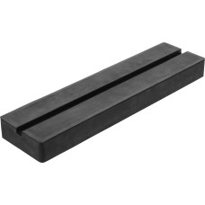BGS Technic Rubber Pad | with Groove | for Auto Lifts | 373 x 100 x 35 mm