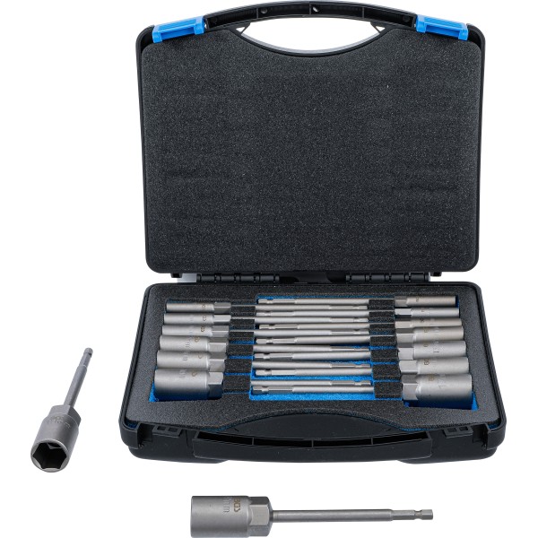 BGS Technic Socket Set, Hexagon | extra long | 6.3 mm (1/4 BGS Technic Socket Set, Hexagon | extra long | 6.3 mm (1/4