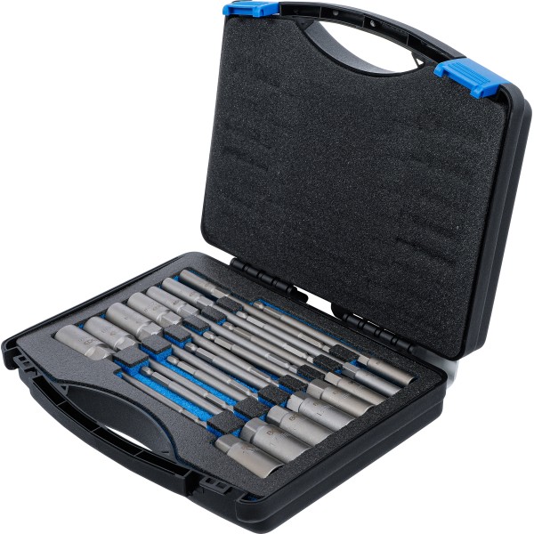 BGS Technic Socket Set, Hexagon | extra long | 6.3 mm (1/4 BGS Technic Socket Set, Hexagon | extra long | 6.3 mm (1/4