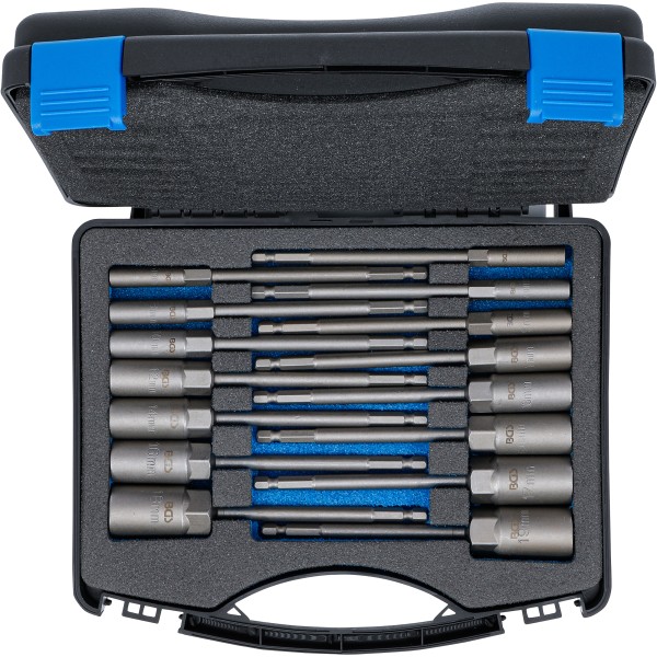 BGS Technic Socket Set, Hexagon | extra long | 6.3 mm (1/4 BGS Technic Socket Set, Hexagon | extra long | 6.3 mm (1/4