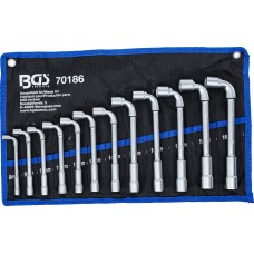 BGS Technic Deep Hole Pipe Spanner Set | 8 - 19 mm | 12 pcs.