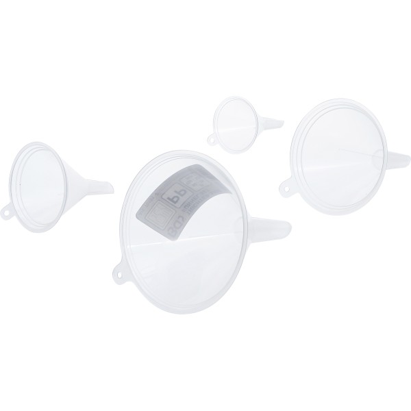 BGS Technic Funnel Set | food safe | Ø 55 - 125 mm | 4 pcs. BGS Technic Funnel Set | food safe | Ø 55 - 125 mm | 4 pcs.