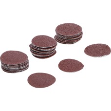 BGS Technic Sanding Pads for Eccentric Sanders | &Oslash;  30 mm | K 60 - 80 - 120 | 30 pcs.