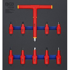 BGS Technic Tool Tray 2/3: VDE Bit Socket Set | 10 mm (3/8 BGS Technic Tool Tray 2/3: VDE Bit Socket Set | 10 mm (3/8