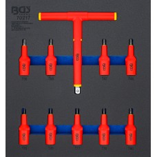 BGS Technic Tool Tray 2/3: VDE Bit Socket Set | 12.5 mm (1/2 BGS Technic Tool Tray 2/3: VDE Bit Socket Set | 12.5 mm (1/2