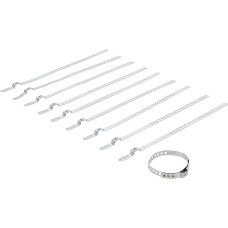 BGS Technic Axle Boot Clamp Set | Stainless Steel | 7 mm | 20 - 50 mm | 10 pcs.