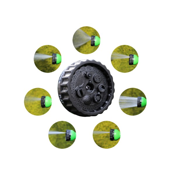 BGS Technic Water Hose | Textile | flexible | with Garden Hand Shower with 7 Functions | 7,5 - 22 m BGS Technic Water Hose | Textile | flexible | with Garden Hand Shower with 7 Functions | 7,5 - 22 m